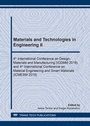 Cover: Materials and Technologies in Engineering II - Trans Tech Publications Ltd