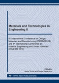 Cover: Materials and Technologies in Engineering II - Trans Tech Publications Ltd