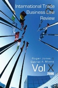 Cover: International Trade and Business Law Review - Routledge Cavendish