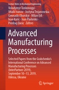 Cover: Advanced Manufacturing Processes - Springer