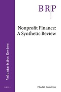 Cover: Nonprofit Finance: A Synthetic Review - Brill