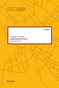 Cover: Lateinische Syntax - Buske, H
