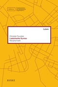 Cover: Lateinische Syntax - Buske, H