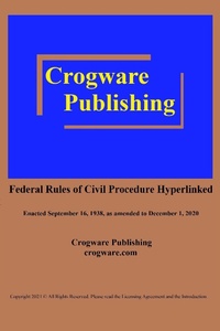 Abbildung von: Federal Rules of Civil Procedure (Hyperlinked, #2) - Hyperlinked