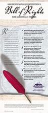 Cover: ANA's Bill of Rights for Nurses - Nursesbooks