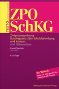Cover: Texto ZPO/SchKG - Helbing & Lichtenhahn