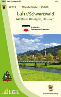 Abbildung von: W239 Wanderkarte 1:25 000 Lahr / Schwarzwald - Landesamt für Geoinformation und Landentwicklung Baden-Württemberg (LGL)