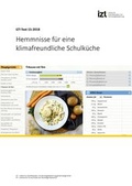 Cover: Hemmnisse f&uuml;r eine klimafreundliche Schulk&uuml;che - IZT - Institut f&uuml;r Zukunftsstudien und Technologiebewertung gGmbH