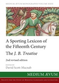 Cover: A Sporting Lexicon of the Fifteenth Century - Medium Aevum Monographs / Ssmll