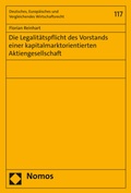 Abbildung von: Die Legalitätspflicht des Vorstands einer kapitalmarktorientierten Aktiengesellschaft - Nomos