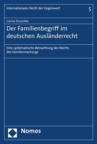Abbildung von: Der Familienbegriff im deutschen Ausländerrecht - Nomos