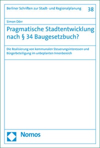 Abbildung von: Pragmatische Stadtentwicklung nach § 34 Baugesetzbuch? - Nomos