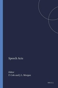 Cover: Speech Acts - Brill