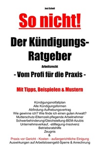 Abbildung von: So nicht! Der Kündigungs-Ratgeber Arbeitsrecht - BoD - Books on Demand