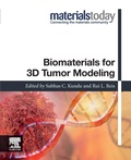 Cover: Biomaterials for 3D Tumor Modeling - Elsevier