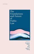 Cover: The Foundations and Future of Public Law - Oxford University Press