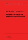 Cover: Recent Advances in Differential Equations - Chapman & Hall/CRC