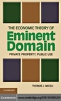 Cover: The Economic Theory of Eminent Domain - Cambridge University Press