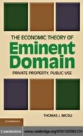 Cover: The Economic Theory of Eminent Domain - Cambridge University Press