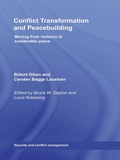 Cover: Conflict Transformation and Peacebuilding - Routledge