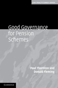 Cover: Good Governance for Pension Schemes - Cambridge University Press