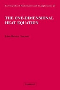 Enlarge image Cover: The One-Dimensional Heat Equation - Cambridge University Press