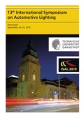 Cover: 13th International Symposium on Automotive Lightning - ISAL 2019 - Proceedings of the Conference - utzverlag