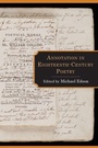 Cover: Annotation in Eighteenth-Century Poetry - Lehigh University Press