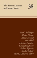 Cover: The Tanner Lectures on Human Values - University of Utah Press,U.S.