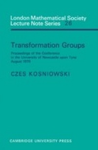 Abbildung von: Transformation Groups - Cambridge University Press