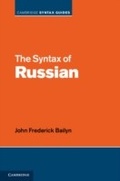 Cover: The Syntax of Russian - Cambridge University Press