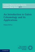 Cover: An Introduction to Galois Cohomology and its Applications - Cambridge University Press