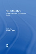Cover: Greek Literature in the Byzantine Period - Routledge