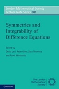Cover: Symmetries and Integrability of Difference Equations - Cambridge University Press