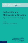 Cover: Probability and Mathematical Genetics - Cambridge University Press