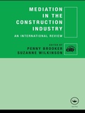 Cover: Mediation in the Construction Industry - Routledge