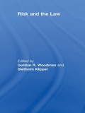 Cover: Risk and the Law - Routledge Cavendish