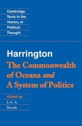 Cover: Harrington: 'The Commonwealth of Oceana' and 'A System of Politics' - Cambridge University Press