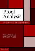 Cover: Proof Analysis - Cambridge University Press