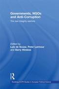 Cover: Governments, NGOs and Anti-Corruption - Routledge