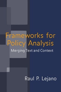 Enlarge image Cover: Frameworks for Policy Analysis - Routledge