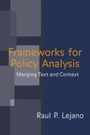 Cover: Frameworks for Policy Analysis - Routledge