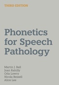 Cover: Phonetics for Speech Pathology - Equinox Publishing Ltd