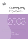 Cover: Contemporary Ergonomics 2008 - Taylor & Francis