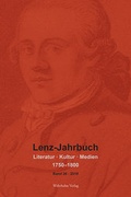 Cover: Lenz-Jahrbuch 26 (2019) - Wehrhahn Verlag