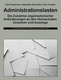 Enlarge image Cover: Administrationslasten - Institut f. Hochschulforschung Wittenberg