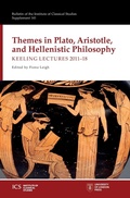 Cover: Themes in Plato, Aristotle, and Hellenistic Philosophy - University of London Press
