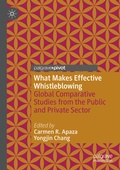 Cover: What Makes Effective Whistleblowing - Palgrave Macmillan