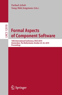 Enlarge image Cover: Formal Aspects of Component Software - Springer