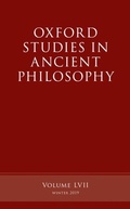 Cover: Oxford Studies in Ancient Philosophy, Volume 57 - OUP eBook